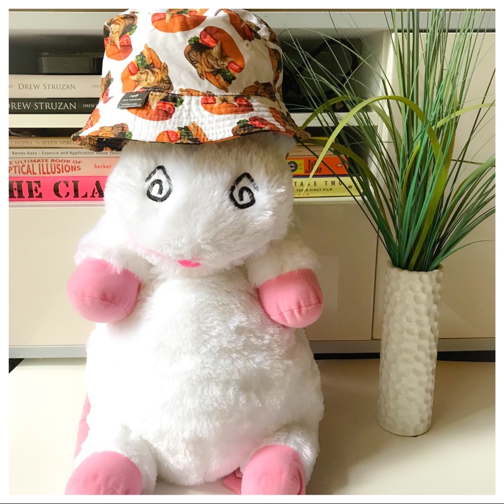 Reversible Cat Hamburger Print Neff Bucket Hat